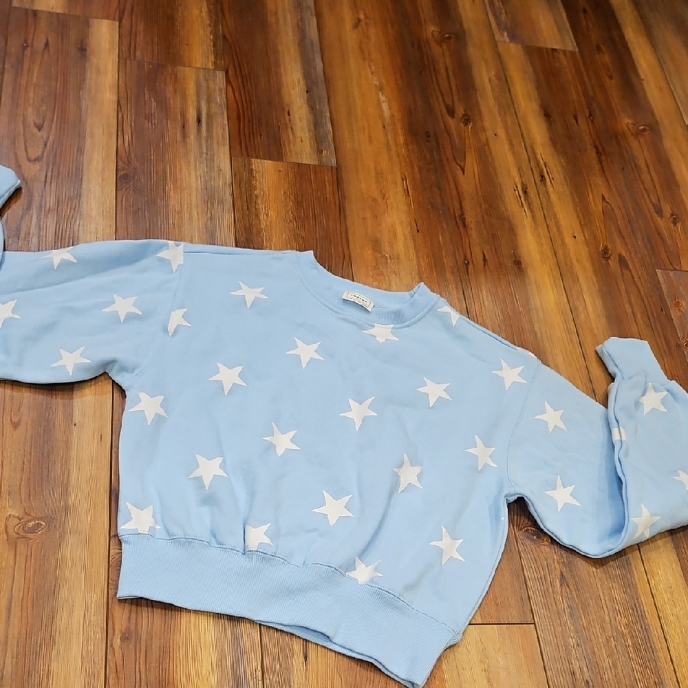 Reflex Blue Sweatshirt with white stars